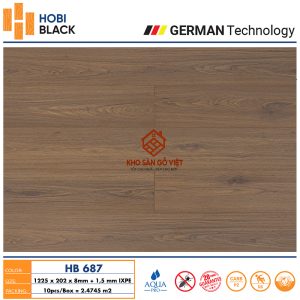 san go Hobi Black cot den 8mm HB687 1