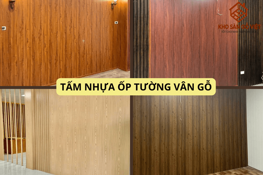 Tấm nhựa ốp tường vân gỗ
