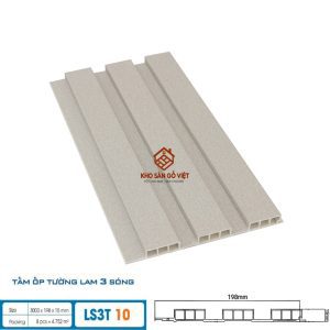Tấm ốp lam 3 sóng thấp Hobi Wood LS3T 10