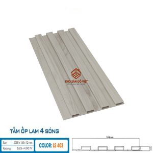 Tấm ốp lam 4 sóng Hobi Wood LS403