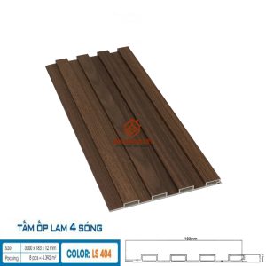 Tấm ốp lam 4 sóng Hobi Wood LS404