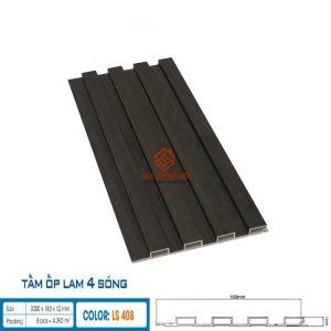 Tấm ốp lam 4 sóng Hobi Wood LS408