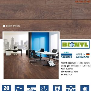 Sàn gỗ Binyl Narrow 12mm BN8633 7 san go Binyl Narrow 12mm BN8633 1
