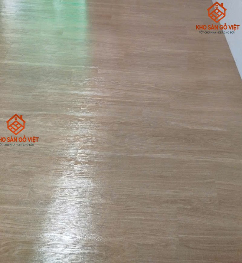 Công trình 89m2 sàn nhựa dán keo Glotex | chị Hằng
