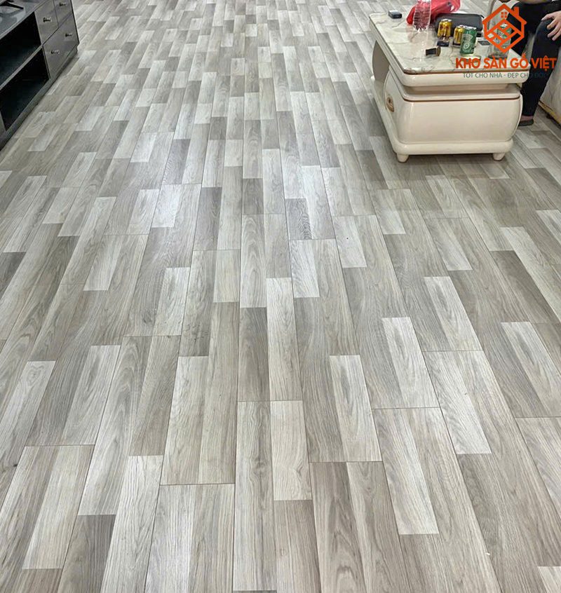 Công trình combo tấm PVC, lam sóng, sàn gỗ | chị Tuyết