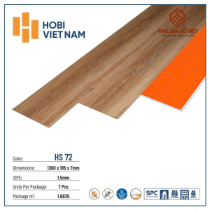 Sàn Nhựa Hobi Viet Nam 7mm (+1.5mm ixpe) HS 72
