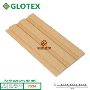 Tấm ốp lam sóng nội thất Glotex FS34