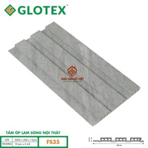Tấm ốp lam sóng nội thất Glotex FS35