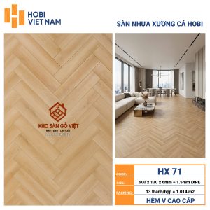 Sàn Nhựa Hobi Xương Cá HX 71
